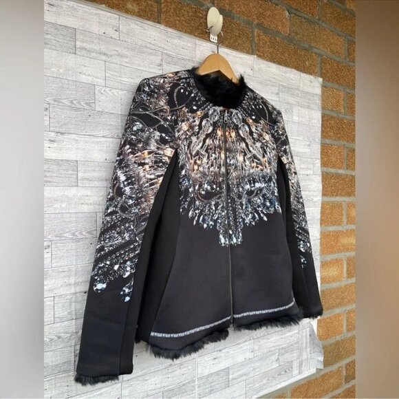 Clover Canyon Chandelier Print Blazer Jacket reversible faux fur medium - Picture 3 of 16